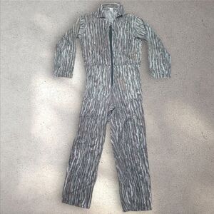 Vintage RealTree Long Sleeve Pants One Piece Stylish Gray Jumpsuit Men's Size S